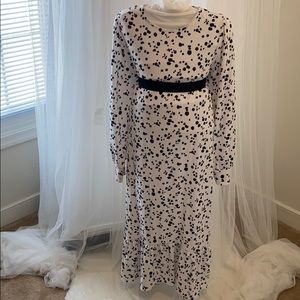 Size 10 black and white dress